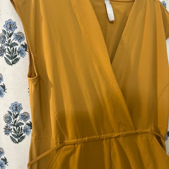 Athleta Mustard Yellow Romper - Picture 5 of 7